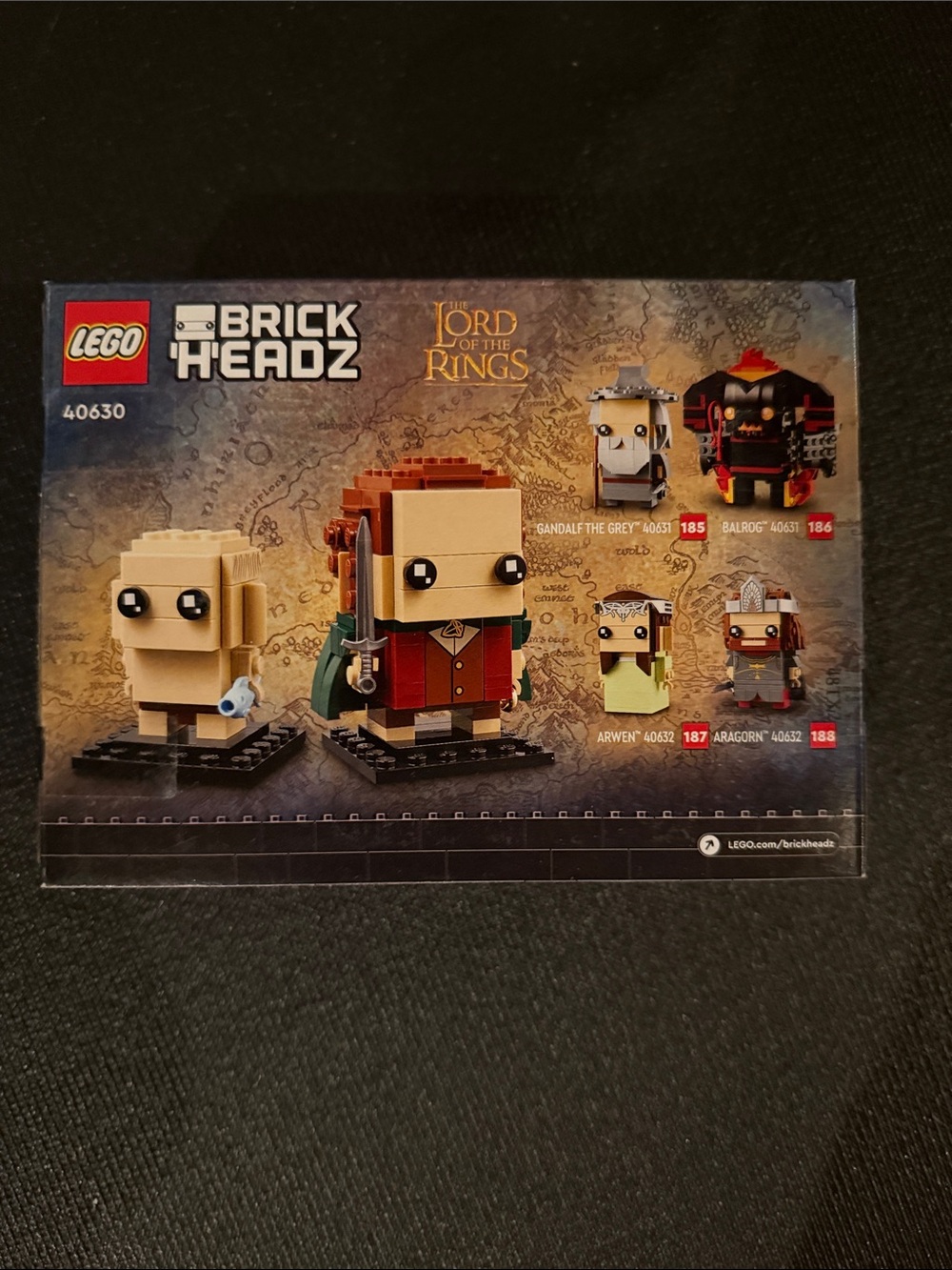 LEGO BrickHeadz Lord of the Rings Figures - Frodo and Gollum 40630 BNIB